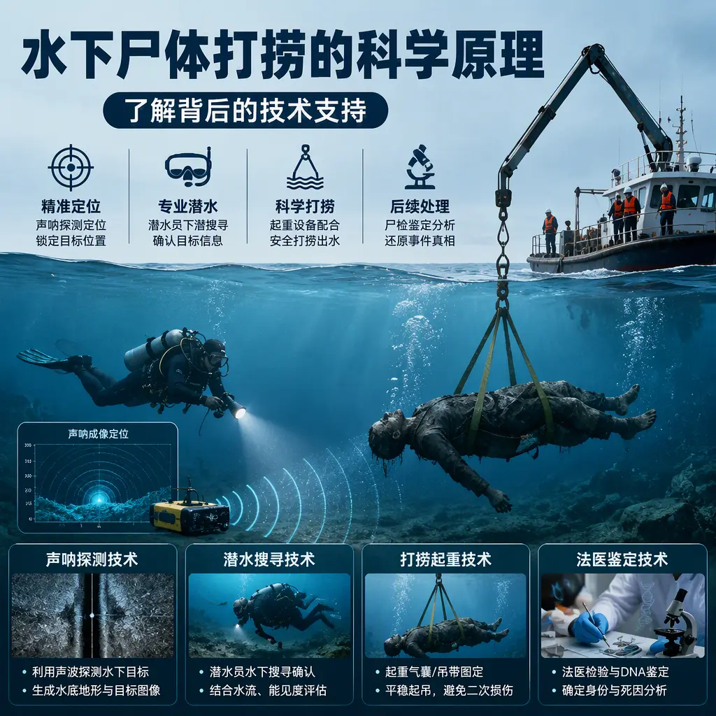 江岸水下尸体打捞的科学原理,了解背后的技术支持